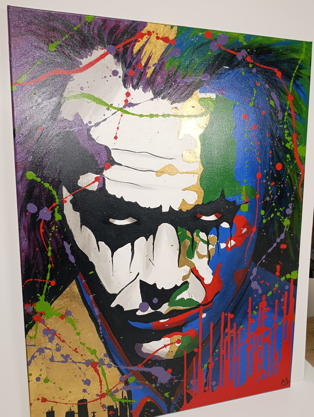 Joker 58x78 gold leaf