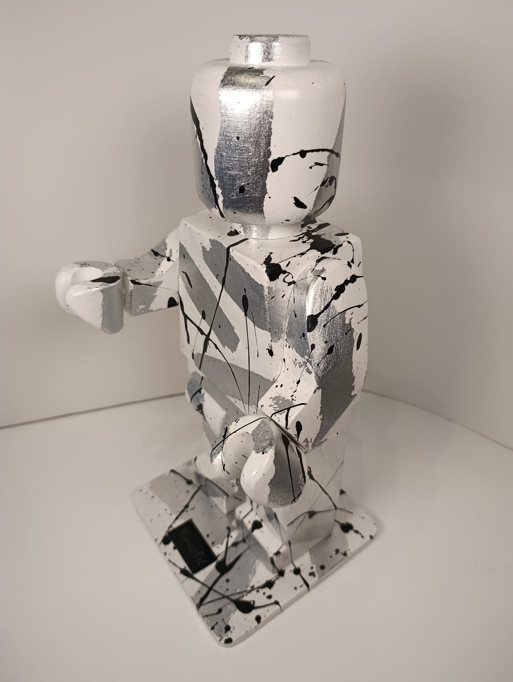 White and silver