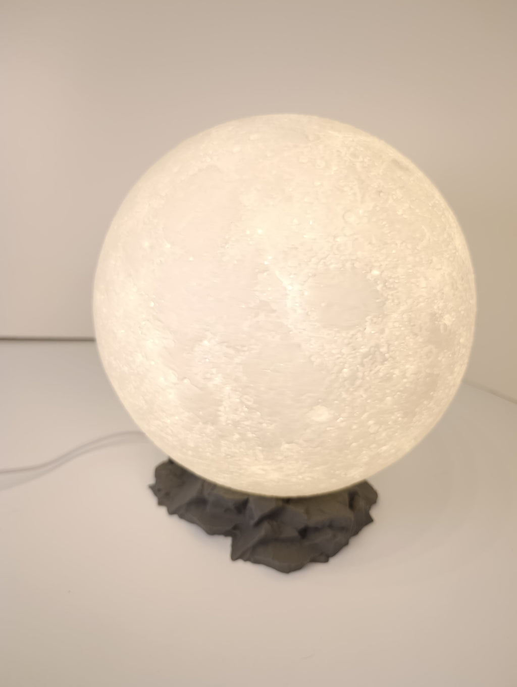 Moon LED on rock
