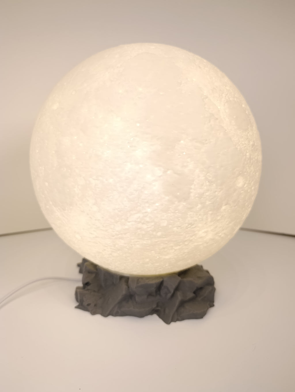 Moon LED on rock