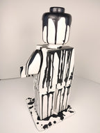 Colata creativa bianco e nero